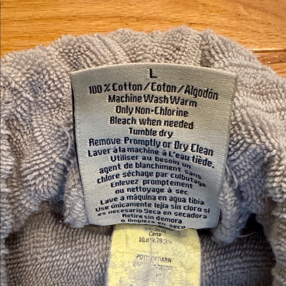 Pottery Barn Gray Terry Robe - Picture 6 of 8